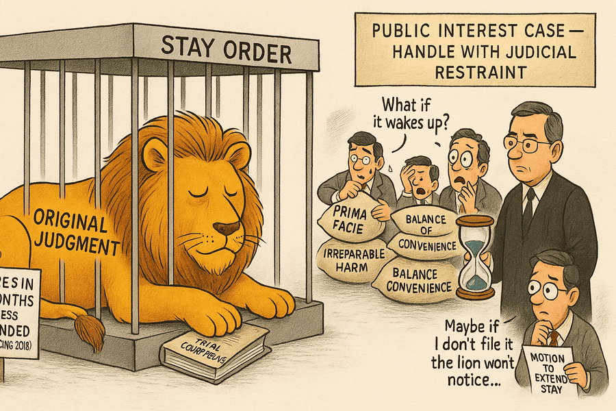 Stay Orders are Legal Pause Button, Not the Stop Sign